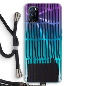 Moroccan stripes: Oppo A52 Transparant Hoesje met koord
