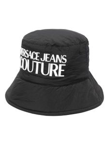 Versace Jeans Couture padded logo-print bucket hat - Noir