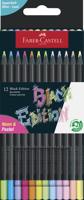 Faber Castell Kleurpotlood Black Edition - 12 stuks neon+pastel