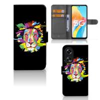 OPPO Reno8 T 5G Leuk Hoesje Lion Color | Portemonnee hoesje