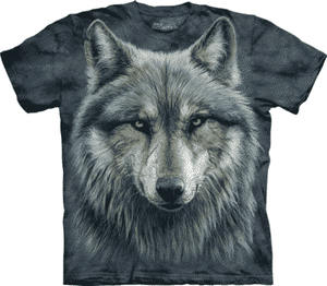 T-Shirt Mountain Artwear Warrior Wolf M