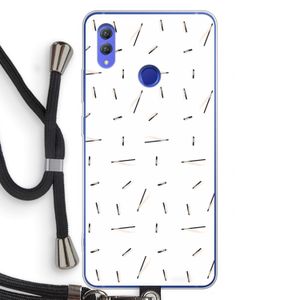 Hipster stripes: Honor Note 10 Transparant Hoesje met koord