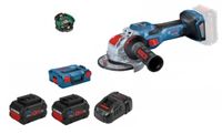 Bosch Blauw GWX 18 V-15 SC | Accu haakse slijper | 18 V | X-Lock | L-Boxx | 2x accu 5.5Ah | Set - 06019H6502 - thumbnail