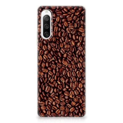 Sony Xperia 10 IV | Siliconen Case | Koffiebonen