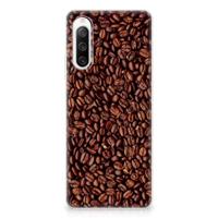 Sony Xperia 10 IV | Siliconen Case | Koffiebonen