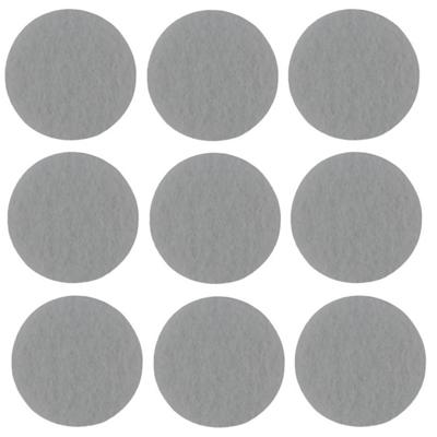Benson Antikrasvilt - zelfklevend - 48x stuks - 1.9 cm - grijs - meubelviltjes