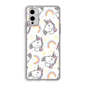 Rainbow Unicorn: OnePlus 9 Transparant Hoesje