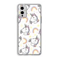 Rainbow Unicorn: OnePlus 9 Transparant Hoesje