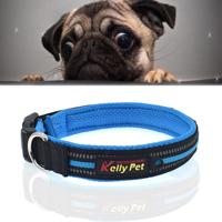 Honden Polyester reflecterende ademend huisdieren kraag tractie Lead riem maat: M 2 5 * 42 * 47 cm (blauw)