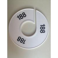 Maatring 11 cm wit/zwart 188