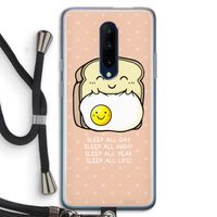Sleep All Day: OnePlus 7 Pro Transparant Hoesje met koord Sleep All Day: OnePlus 7 Pro Transparant Hoesje met koord
