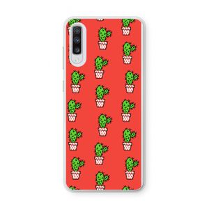 Mini cactus: Samsung Galaxy A70 Transparant Hoesje