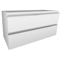 Xellanz Tigris Badkamer Onderkast 100x46cm - Glans Wit met 2 Laden