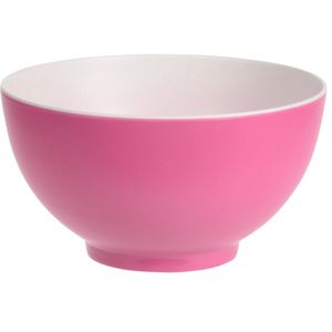 Onbreekbare kunststof/melamine roze dessert schaaltje Dia 14 x H 7.5 cm voor outdoor/camping   -