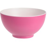 Onbreekbare kunststof/melamine roze dessert schaaltje Dia 14 x H 7.5 cm voor outdoor/camping   - - thumbnail