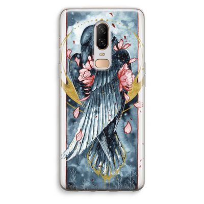 Golden Raven: OnePlus 6 Transparant Hoesje