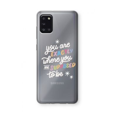 Right Place: Samsung Galaxy A31 Transparant Hoesje