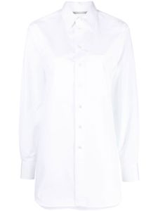 Stella McCartney chemise en coton à manches longues - Blanc