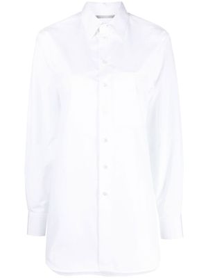 Stella McCartney chemise en coton à manches longues - Blanc