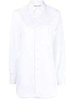 Stella McCartney chemise en coton à manches longues - Blanc