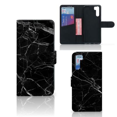 OPPO A91 | Reno3 | Bookcase | Marmer Zwart - Origineel Cadeau Vader