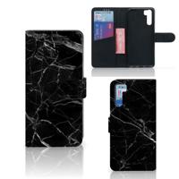 OPPO A91 | Reno3 | Bookcase | Marmer Zwart - Origineel Cadeau Vader