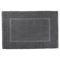 Differnz Basics badmat 100% katoen - geschikt voor vloerverwarming - 50 x 80 cm - lichtgrijs