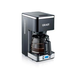 Graef FK 502 Koffiezetapparaat Zwart Capaciteit koppen: 10 Timerfunctie, Glazen kan, Warmhoudfunctie, Display