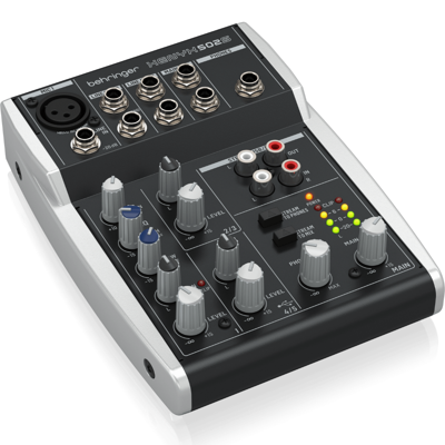 Behringer Xenyx 502S studiomixer met USB-interface Behringer Xenyx 502S studiomixer met USB-interface