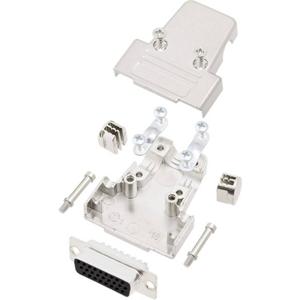 encitech TRI-M-09-HDS15-K 6355-0058-11 D-sub female connectorset 180 ° Aantal polen: 15 Soldeerkelk 1 set(s)