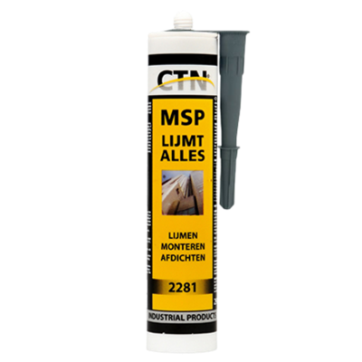 Ctn Msp Sterk Verlijmende Kit Grijs (2281g)