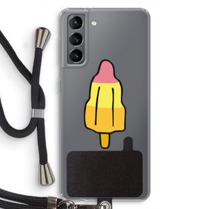 Raketijsje: Samsung Galaxy S21 Transparant Hoesje met koord
