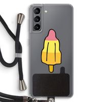 Raketijsje: Samsung Galaxy S21 Transparant Hoesje met koord