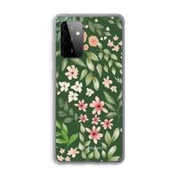 Botanical green sweet flower heaven: Samsung Galaxy A72 Transparant Hoesje Botanical green sweet flower heaven: Samsung Galaxy A72 Transparant Hoesje