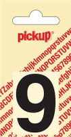 Plakcijfer Helvetica 40 mm Sticker zwarte cijfer 9 - Pickup