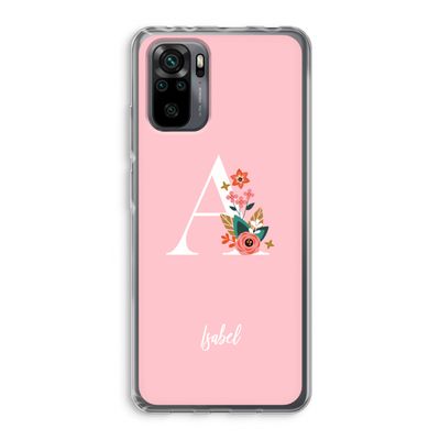 Pink Bouquet: Xiaomi Redmi Note 10 Pro Transparant Hoesje