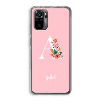 Pink Bouquet: Xiaomi Redmi Note 10 Pro Transparant Hoesje