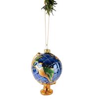 Nordic Light Kerstbal Wereldbol 11 cm - thumbnail