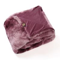 Linde Bordeaux Imitatiebont Plaid Cadeaubox 220x240