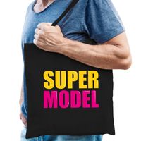 Super model cadeau tas zwart voor heren - thumbnail