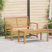 Tuin Sofa Set 2 pcs Bruin Massief teakhout