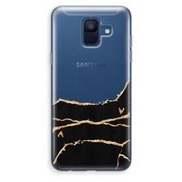 Gouden marmer: Samsung Galaxy A6 (2018) Transparant Hoesje