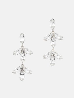 Abrazi Notch Swarovski Oorbellen Zilver