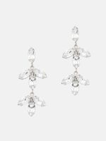Abrazi Notch Swarovski Oorbellen Zilver