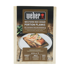 Weber Cederhouten portie rookplank 4 stuks