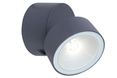 Lutec Richtbare wandlampTrumpet antraciet 600lm - 5626101125