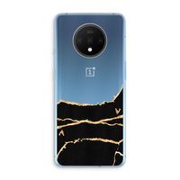 Gouden marmer: OnePlus 7T Transparant Hoesje