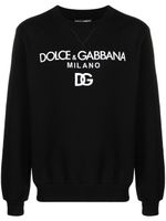 Dolce & Gabbana sweat en coton à logo brodé - Noir - thumbnail