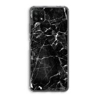 Zwart Marmer 2: Samsung Galaxy A22 5G Transparant Hoesje