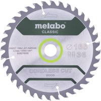 Metabo CORDLESS CUT WOOD CLASSIC 628279000 Cirkelzaagblad 165 x 20 x 1 mm Aantal tanden: 36 1 stuk(s)